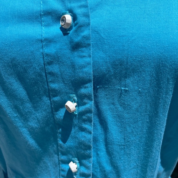 🩵 Vintage Turquoise Dress L - Picture 4 of 10